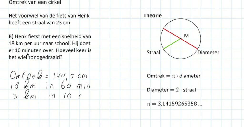 Bereken Omtrek en Oppervlakte van Cirkels en Driehoeken